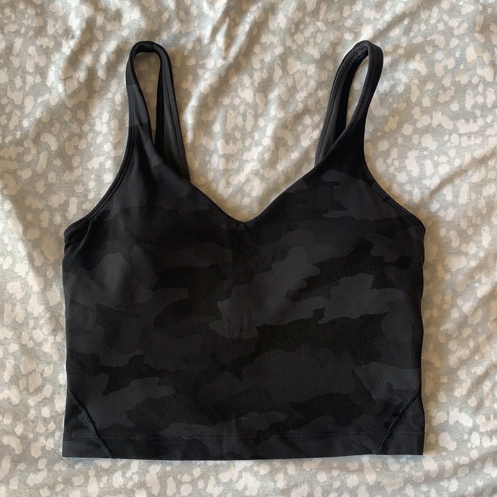 Lululemon Align Tank in Deep Coal Multi